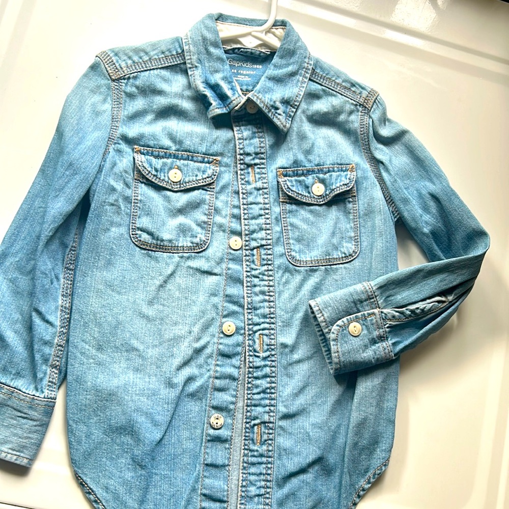 Gap Kids button down denim shirt